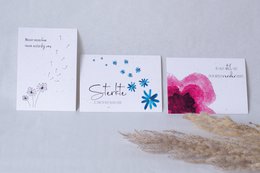 Funeral card Never again here