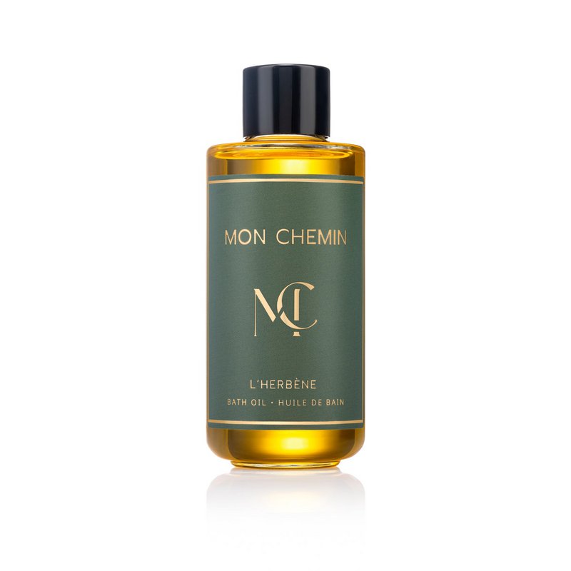 Mon Chemin® Luxus-Badeöl | L'Herbéne | Würzig und grün | Argan, Kamelie und Baobab