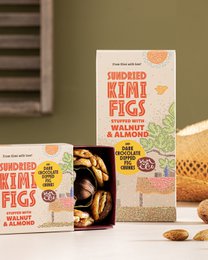 KUMILIO Premium Kími fig GIFT BOX filled with Nuts & dark Chocolate dipped 180g