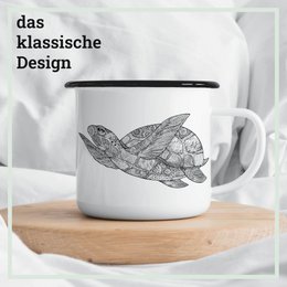 Enamel cup – turtle