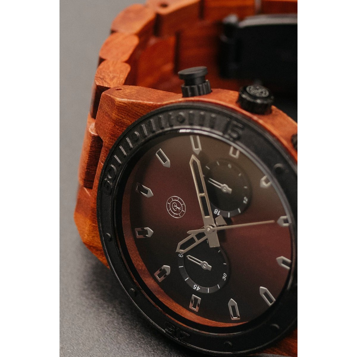 Greenwatch | Etain | Wooden Watch Men | Cherry wood