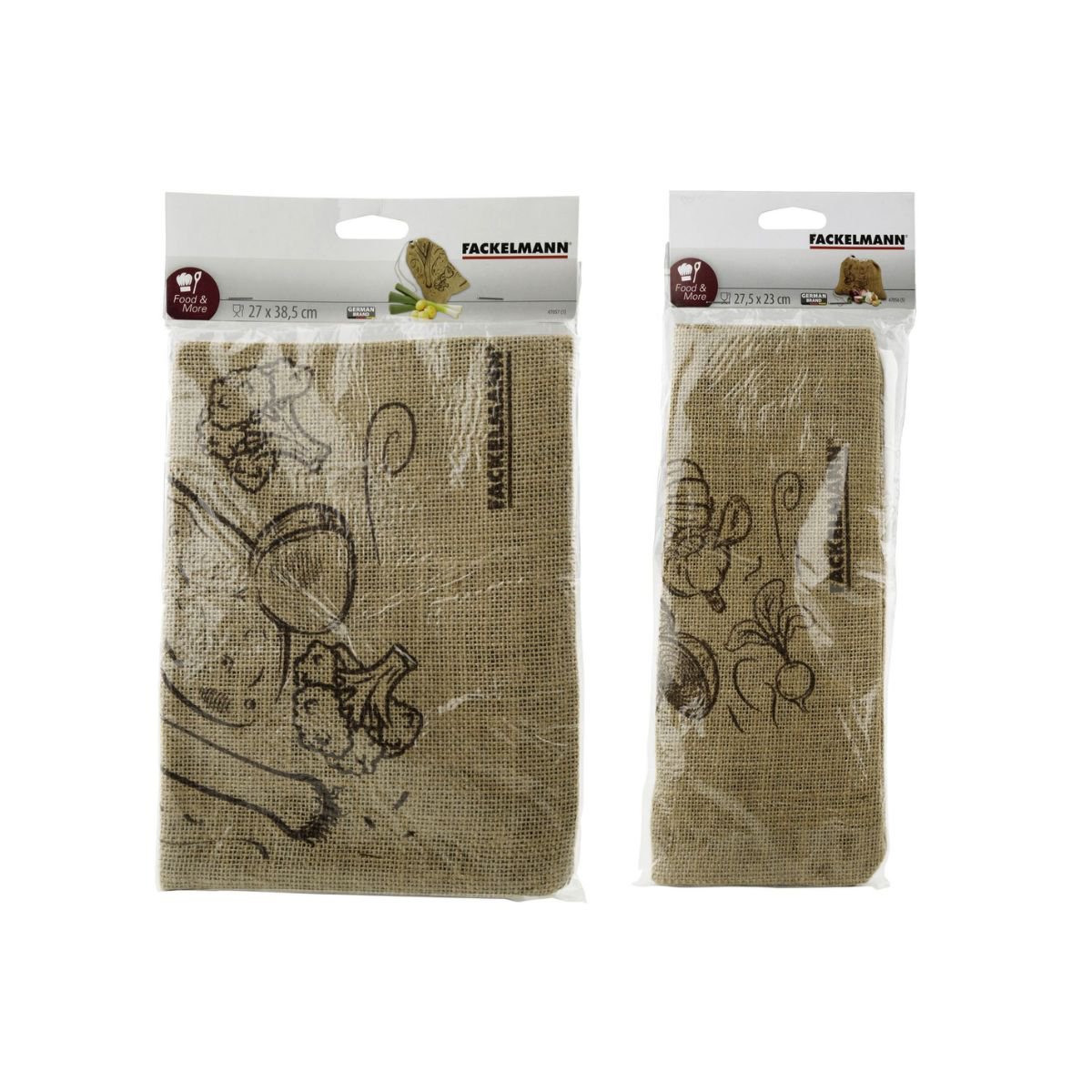 Set of 2 Fackelmann Eco Friendly Jute Shopping Bags