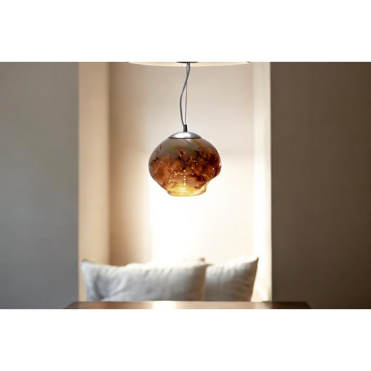 Hanglamp Linea Multicolor Bol | Glass Pendant | Design Hanglamp