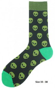 X-F7.1 SOK11 Socks Aliens Size 33 - 38 For Kids
