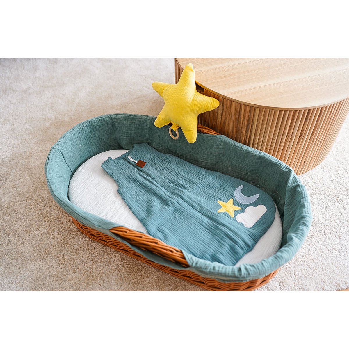 Hi Little One - Mousseline 2 couches Day & Night Tiffany