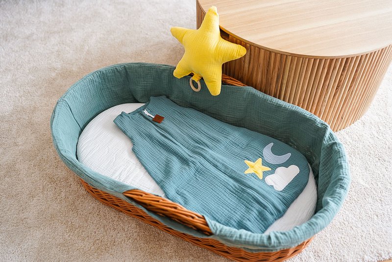 Hi Little One - 2-laags mousseline Day & Night Tiffany