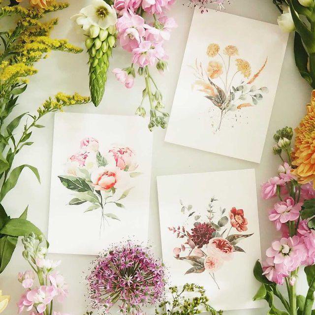 POSTCARD PEONIES