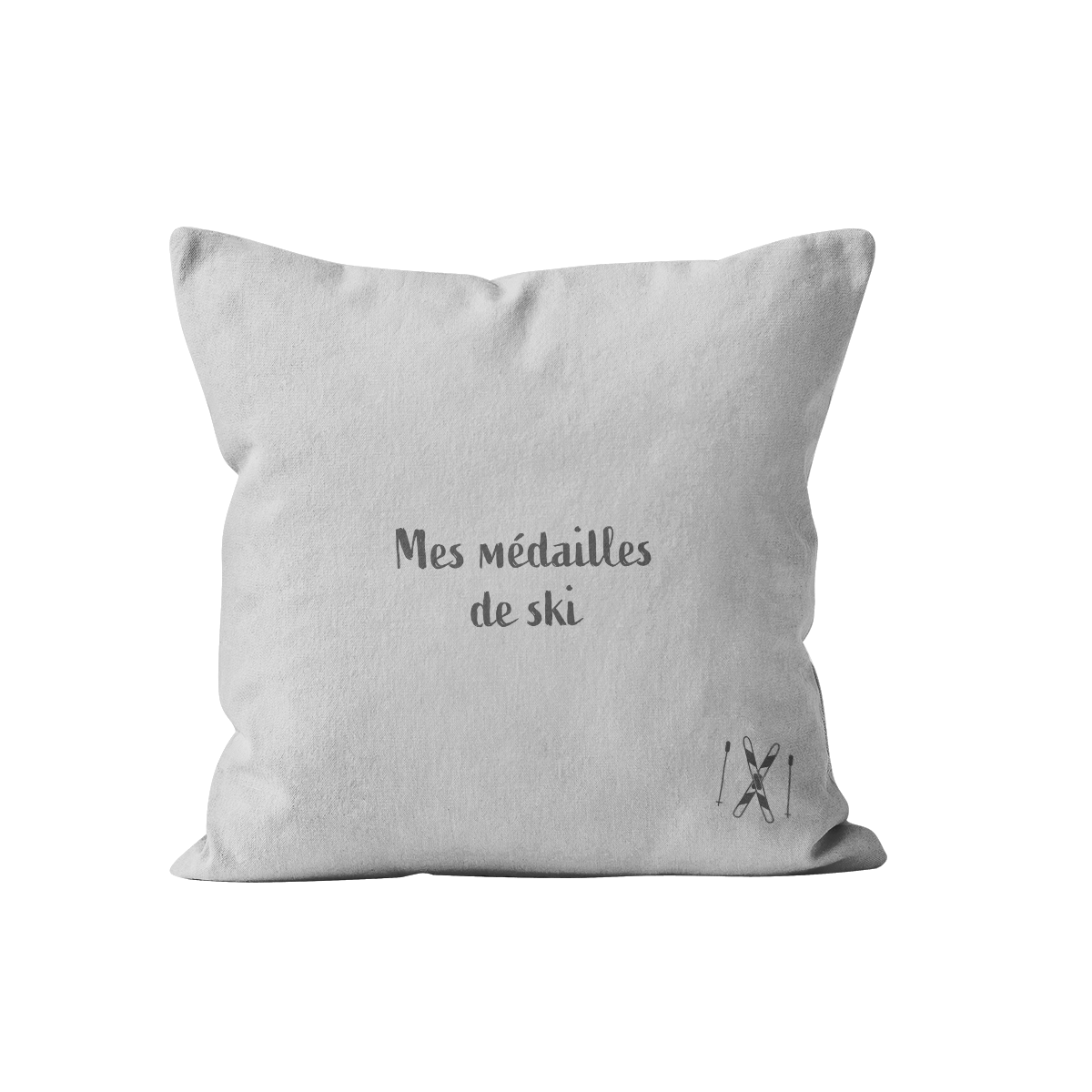 Ski -medailles kussen