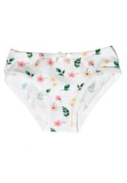  Girls' floral print briefs in a soft, breathable fabric. Features a colorful floral print design.