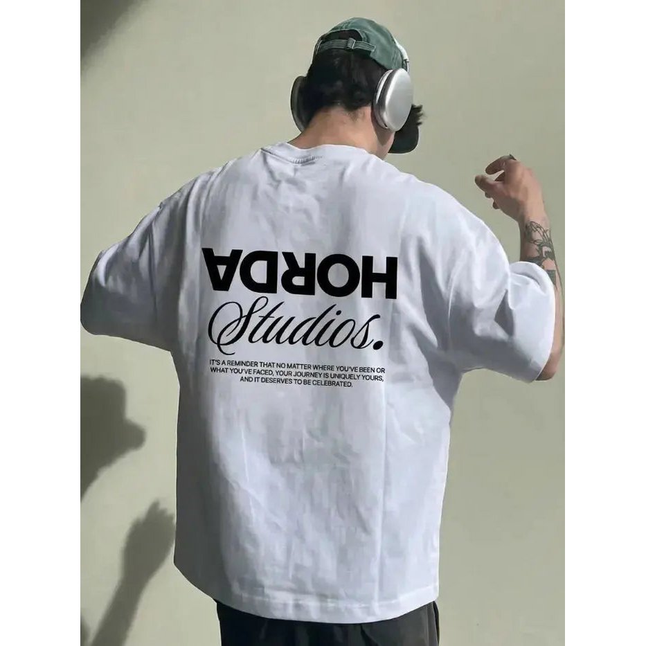 T-shirt "Reverse" 100% Cotone Vestibilità Oversize Made in Italy