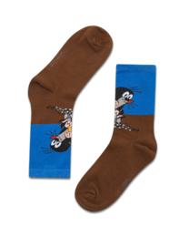 koaa – La petite taupe « Am Graben » – Chaussettes bleu/marron