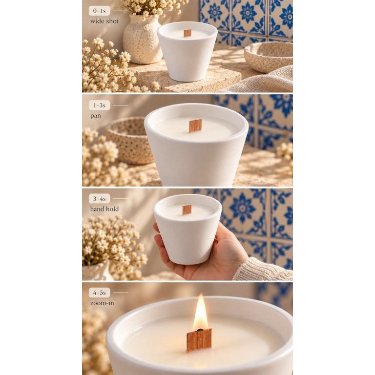 LAVURI SWING Candle CUP – Ręcznie robiona świeca z wosku sojowego Cocos Vanilla