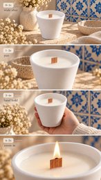 LAVURI SWING Candle CUP – Ręcznie robiona świeca z wosku sojowego Cocos Vanilla