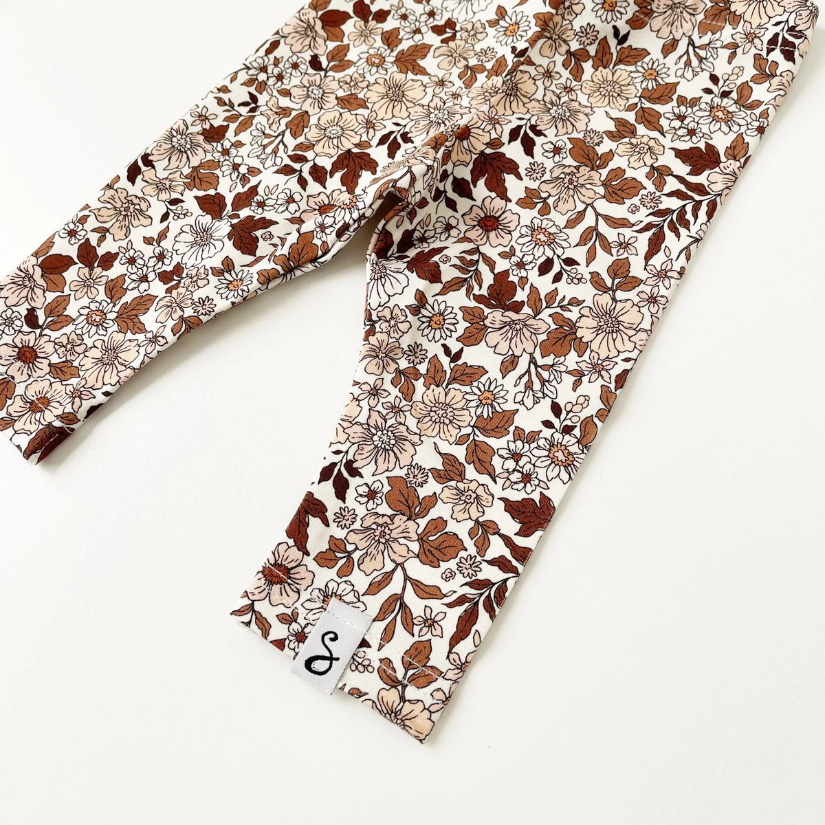 Legging Vintage Flowers Cacao