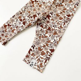 Legging Vintage Flowers Cacao