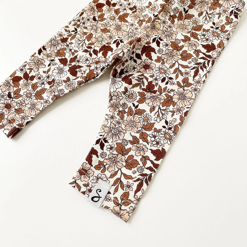 Legging Vintage Flowers Cacao