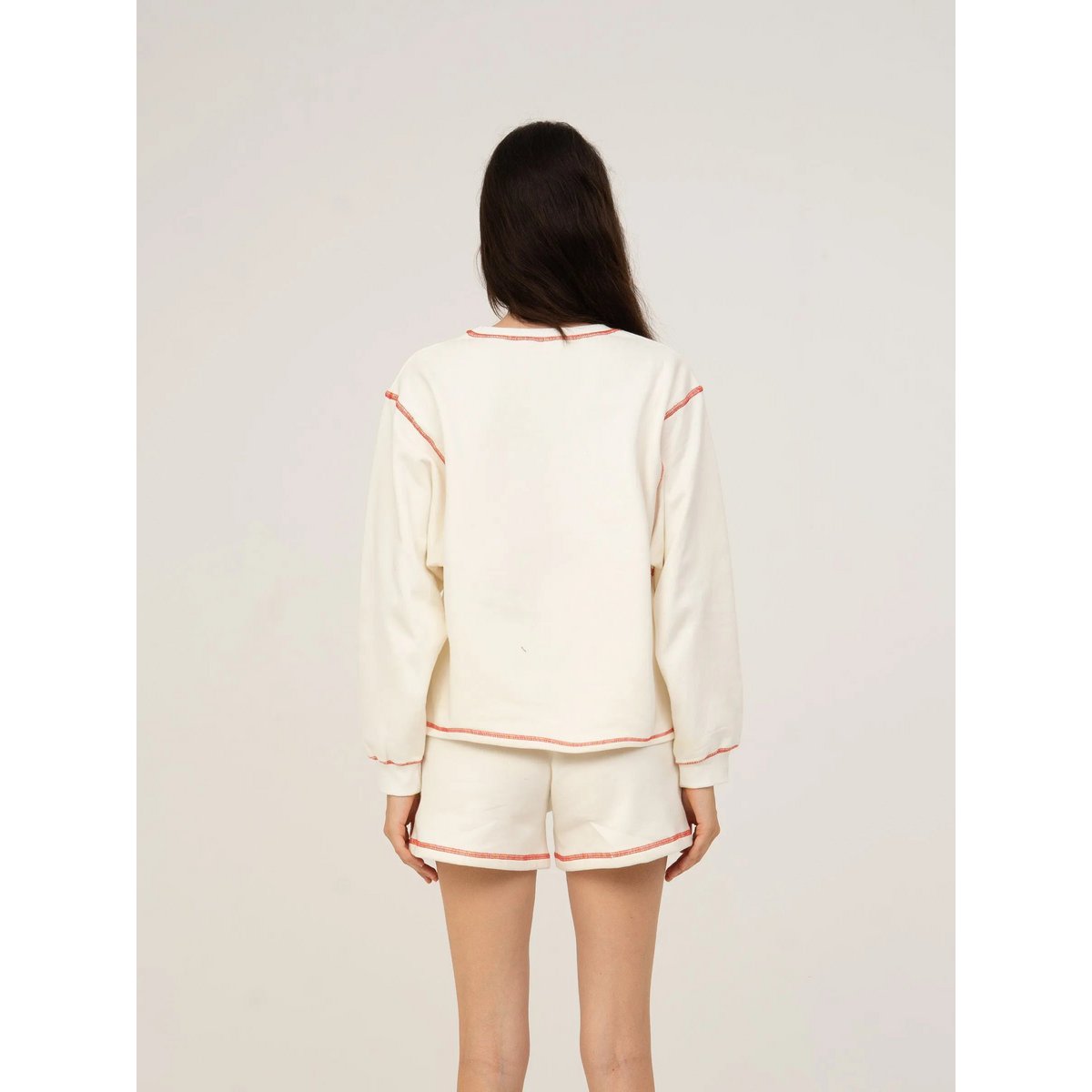 Form White Jersey Sweatshirt