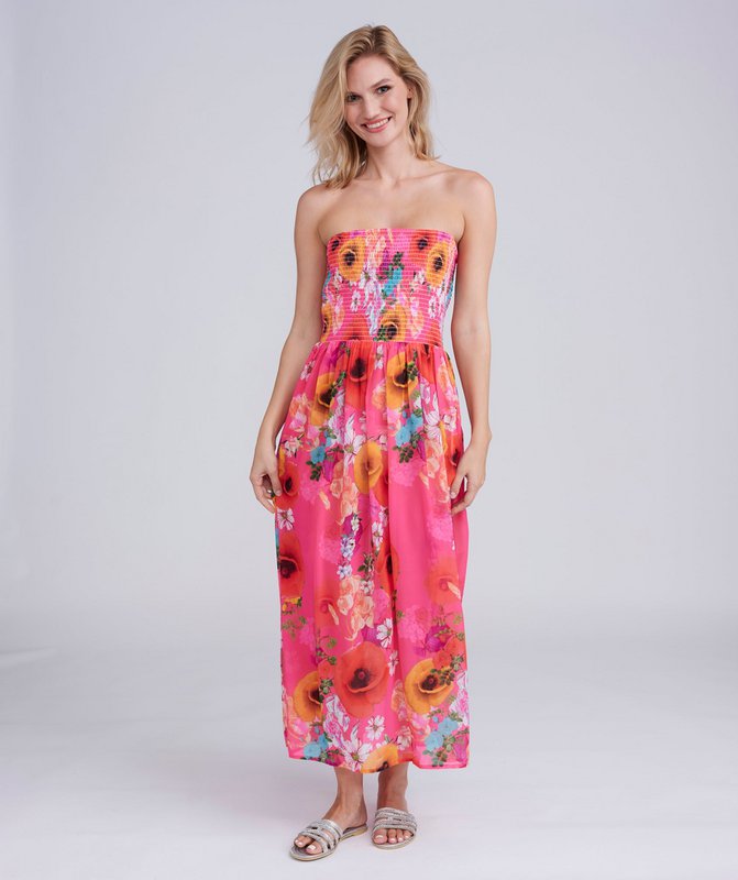 Copacabana – Trägerloses Maxi-Strandkleid