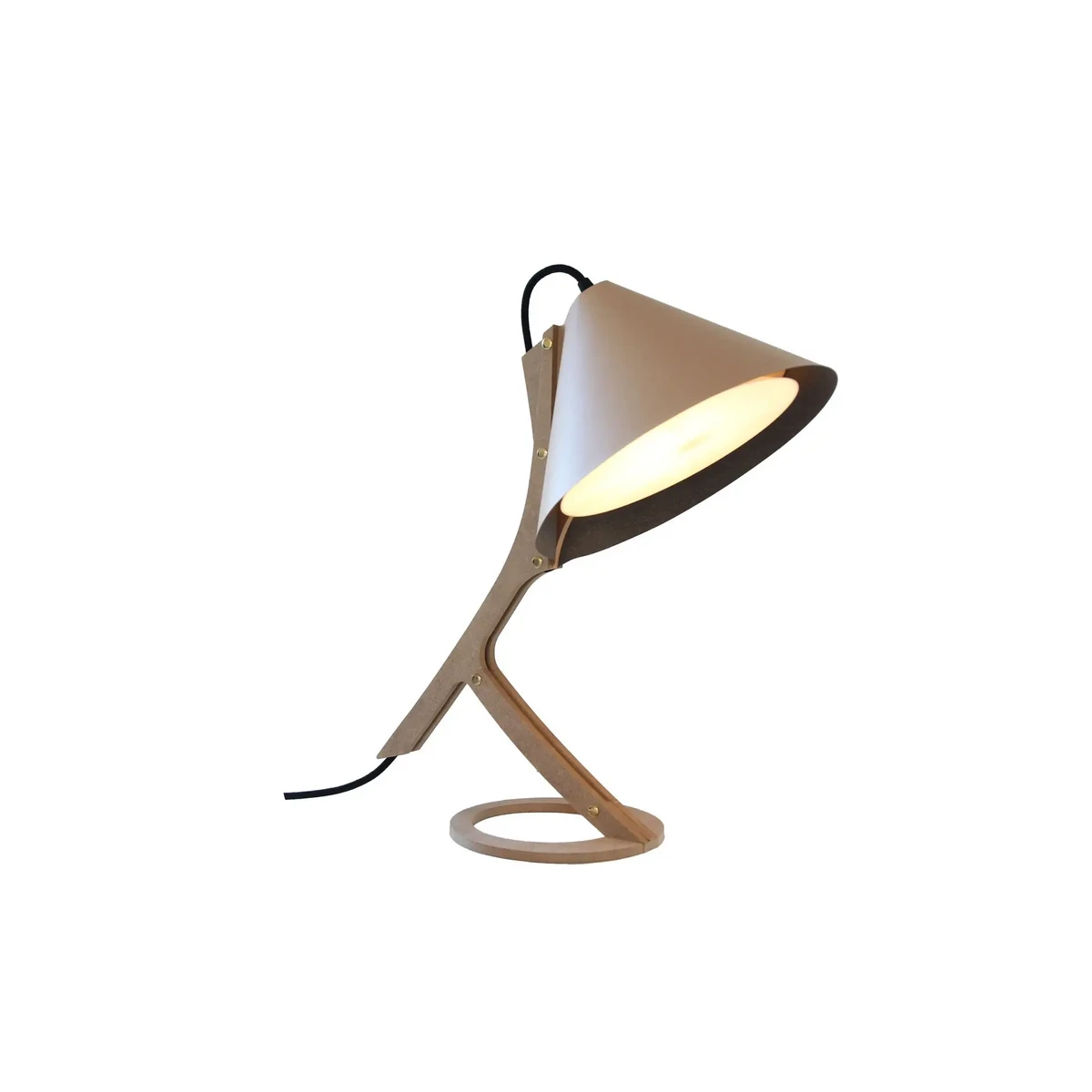 Lampe à poser SILENCE cuir revalorisé