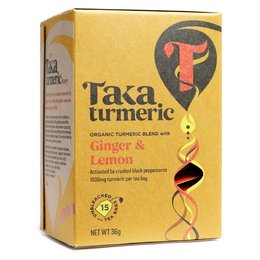 Økologisk ingefær & citron gurkemeje te