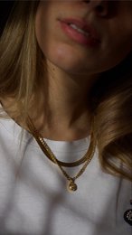 Levka - Oval Crystal Pendant Necklace