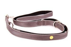 Dog leash Silver-Black-Edition, M