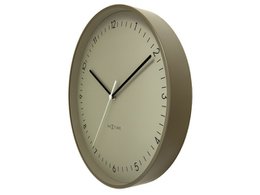 Vægur NeXtime Berlin L 40cm khaki aluminium