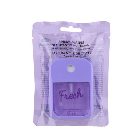 Coconut cleansing hand spray and purple silicone case -35ml