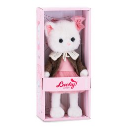 Blødt legetøj, Lucky Kitty, Lucky Sophie: Hyggeaften 38 cm