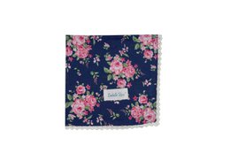 Napkin with lace Bella blue 40x40 cm Isabelle Rose