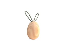 ¡Único! Preciosa vela de huevo de Pascua con orejas de conejito removibles