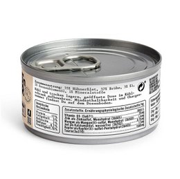 Dogs’n Tiger Adult Premium Katzenfutter, Nassfutter, Getreidefrei, Ei der Daus!, Huhn & Ei