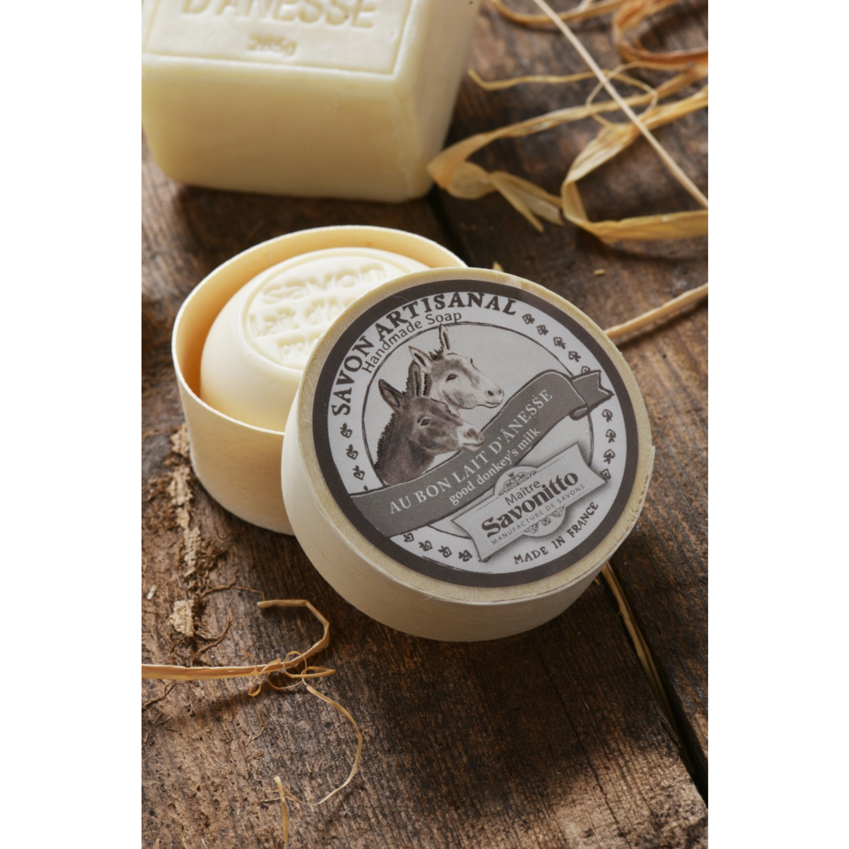 Donkey Milk Soap in wooden box 100g