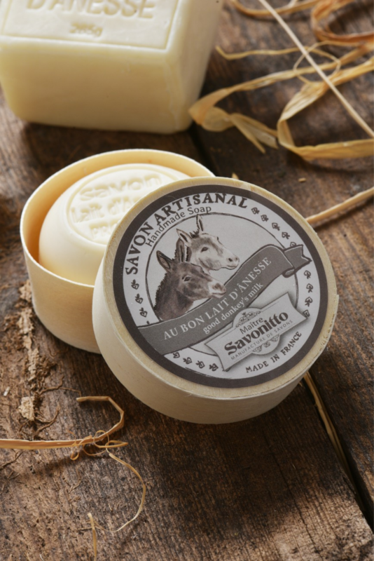 Sapone al Latte d'Asina in scatola di legno 100g