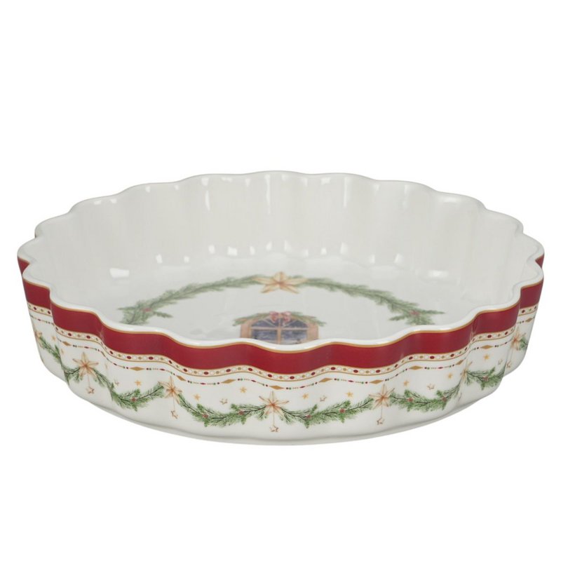 Porcelain baking dish Happy Holidays 24,5x5,5 cm