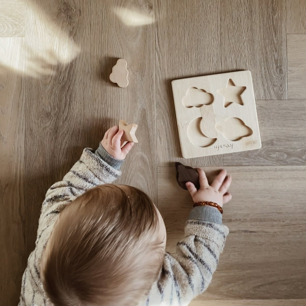 Baby-Puzzle aus Holz | Nachhaltiges Baby-Puzzle | Spielzeug aus Holz