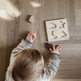 Wooden Baby Puzzle | Sustainable Baby Puzzle | Wood toys