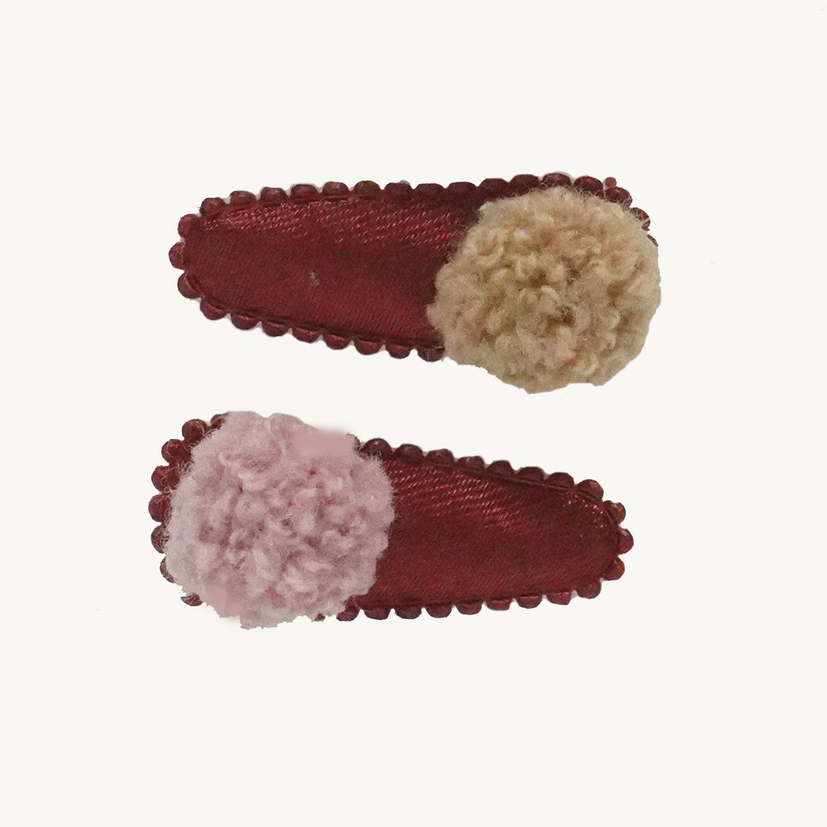 Baby hair clip UNI pompom OK 3530