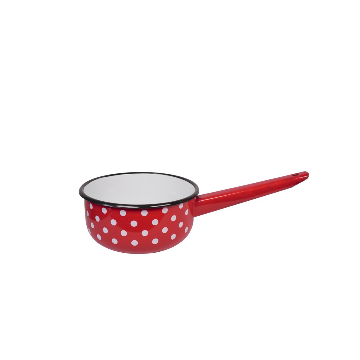 Emaille Sauce Pan Polka Dot Red 1,5L Isabelle Rose
