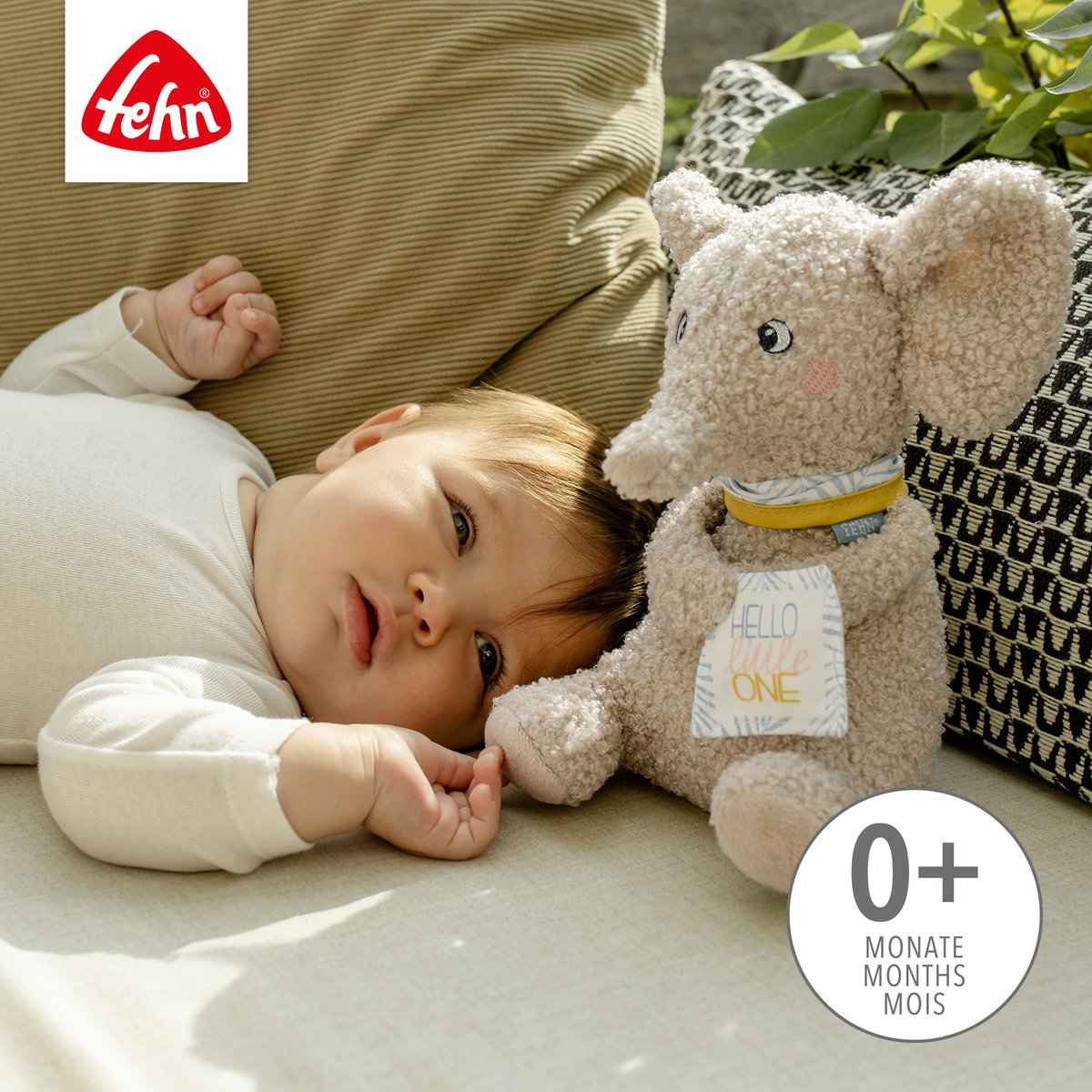 Cuddly toy elephant „Hello little One"
