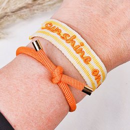 Pulsera tejida Sol en mi mente