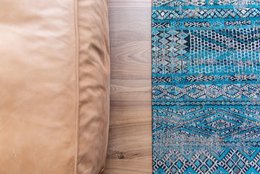 Dywan Eco - Zemmuri Blue - Dywan brązowo-niebieski