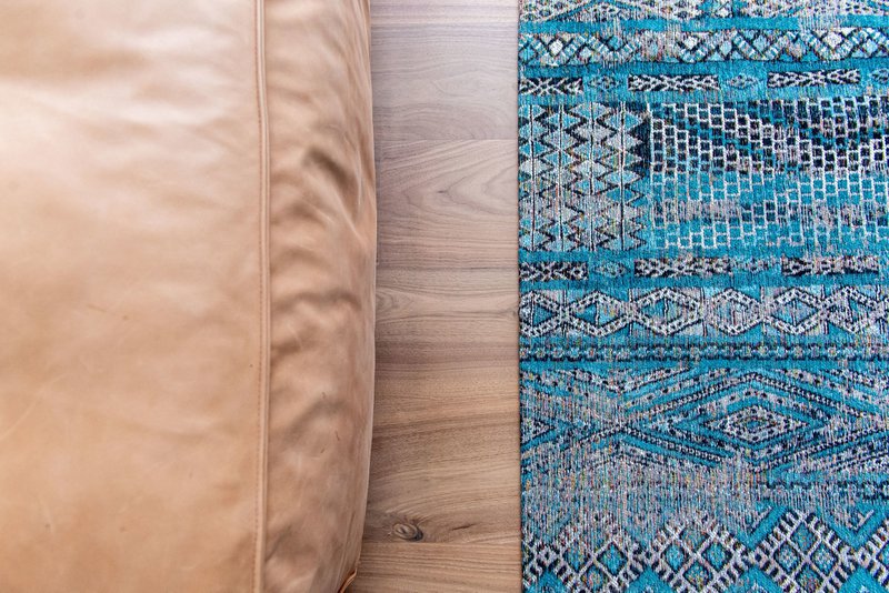 Dywan Eco - Zemmuri Blue - Dywan brązowo-niebieski