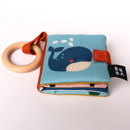 Teething ring book - Sea