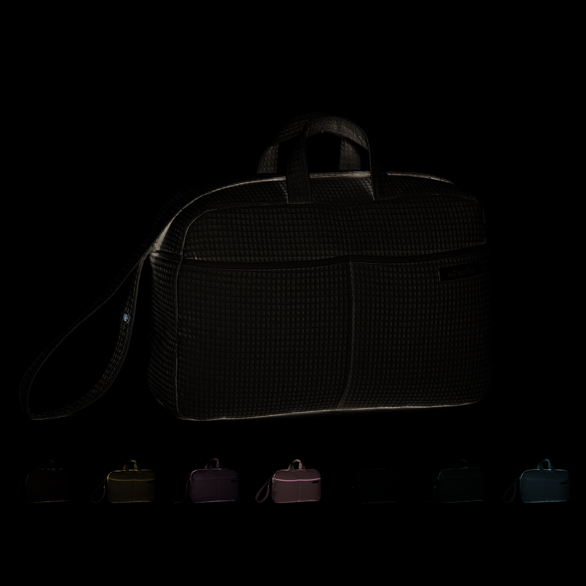 Crossbody barselstaske til barnevogn og hospital. Praktisk og elegant organisatortaske med stor kapacitet. Produkt fremstillet i Spanien.