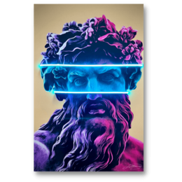 Zeus Pop Blue Band | Arte della parete a LED