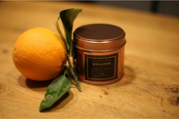 Orange blossom, vanilla and musk small size candle