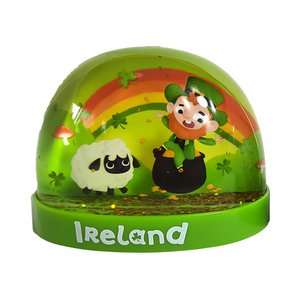 Luck of the Irish Ireland Large Glitter Snow Storm