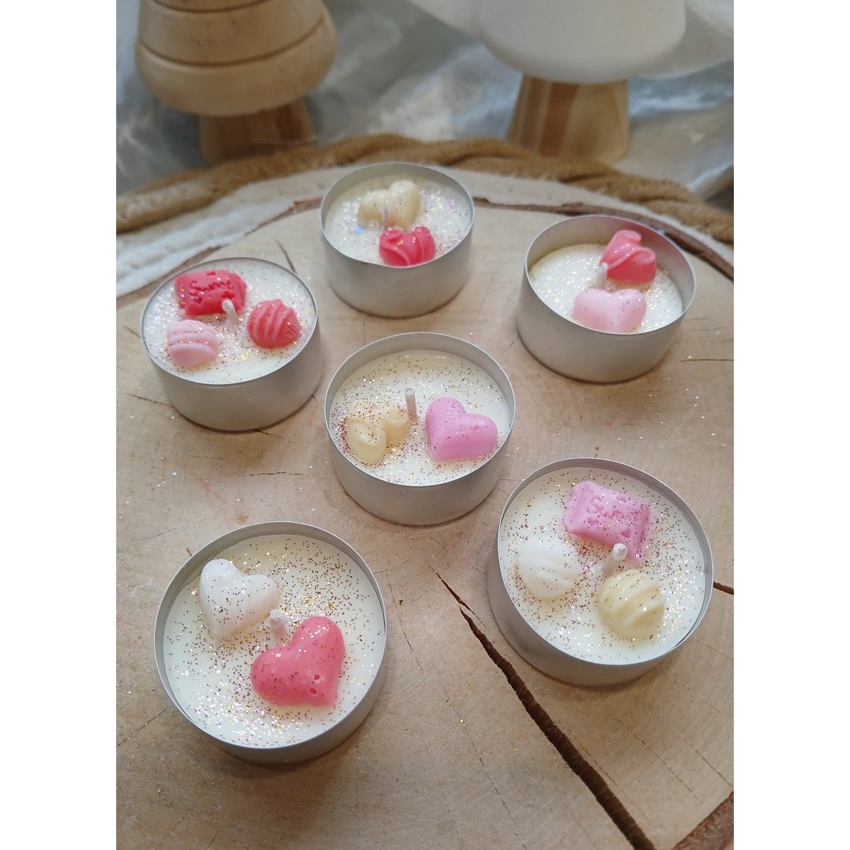 Świece Love Tea Light (opakowanie 6 szt.)