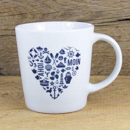 Grande tazza di porcellana di Nordic a cuore fatto in UE